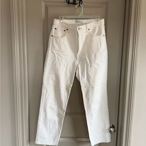 Abercrombie & Fitch Cream Straight Jeans